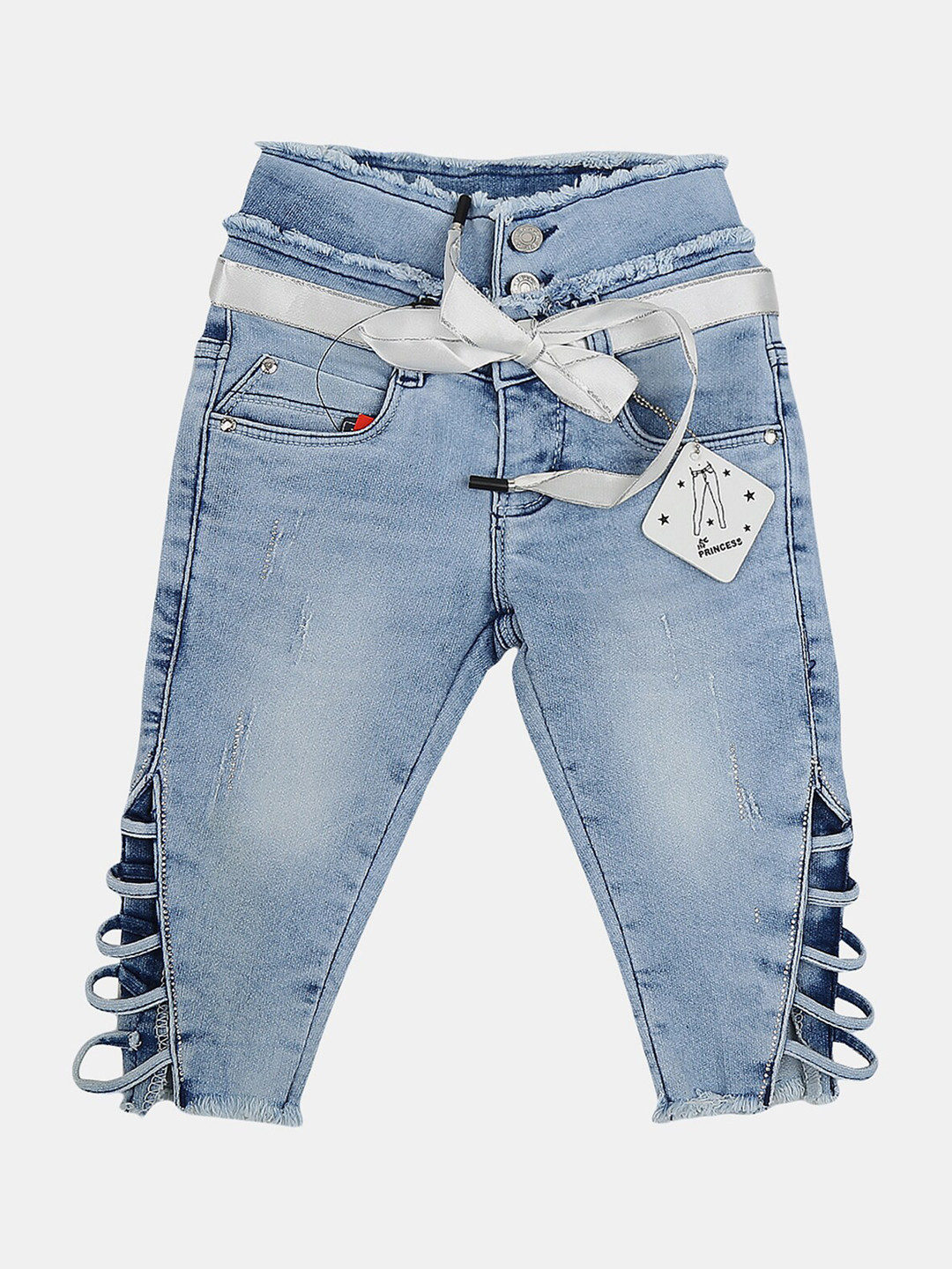 

V-Mart Boys Denim Capri Shorts, Blue