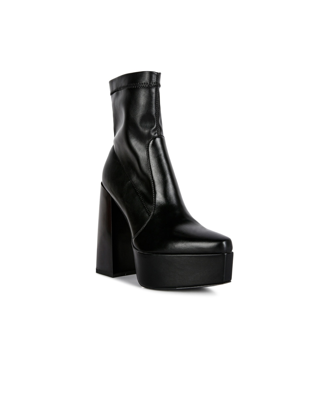 

London Rag Women High Heeled Regular Boots, Black