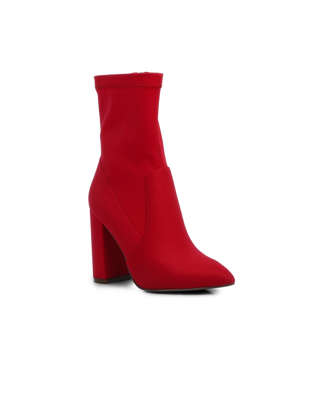 

London Rag Women High Heeled Regular Boots, Red