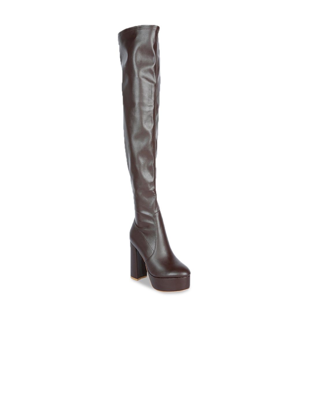 

London Rag Women High Heeled Regular Boots, Brown