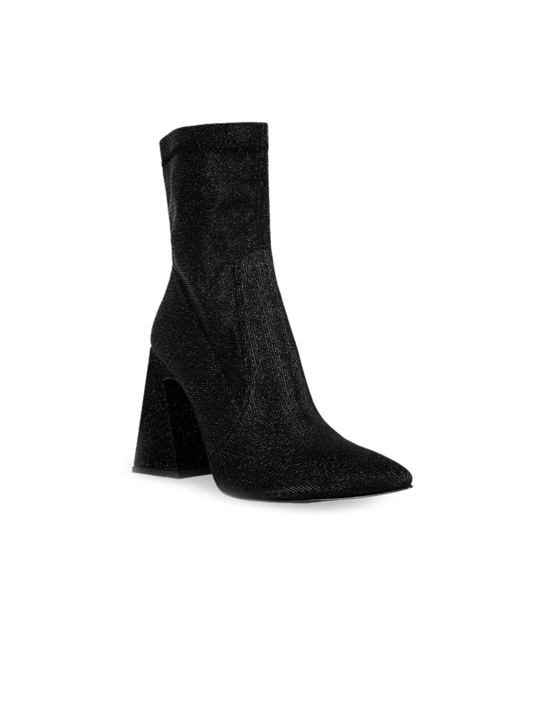 

London Rag Women Shimmer Heeled Regular Boots, Black