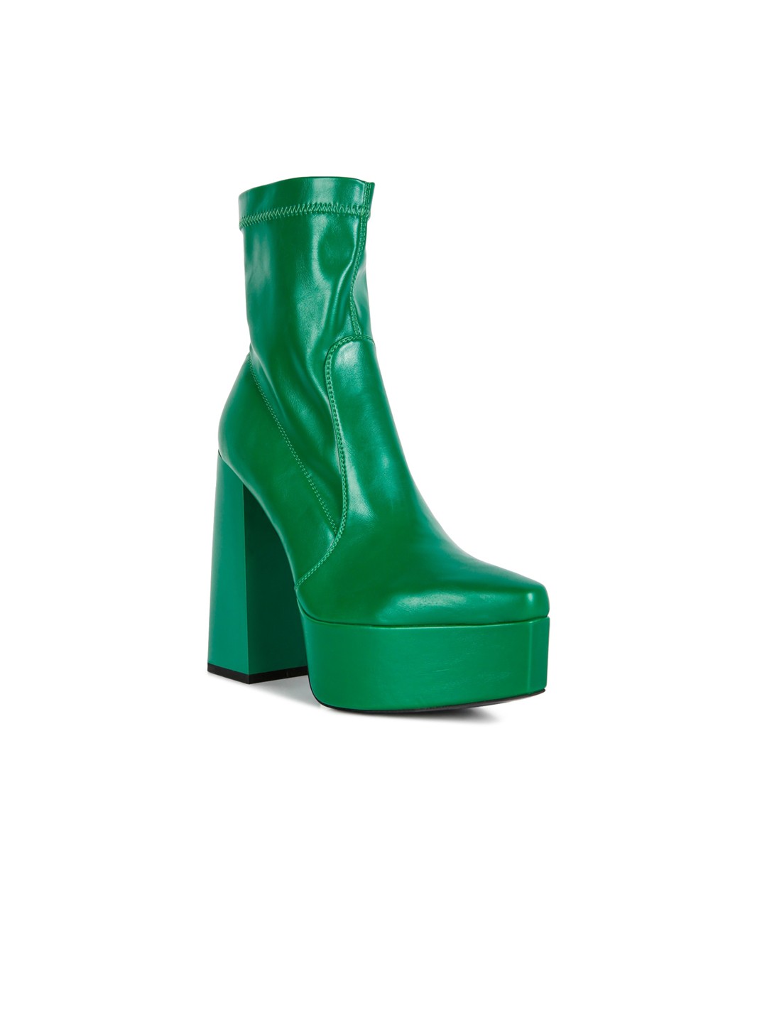 

London Rag Women Heeled Mid-Top Regular Boots, Green