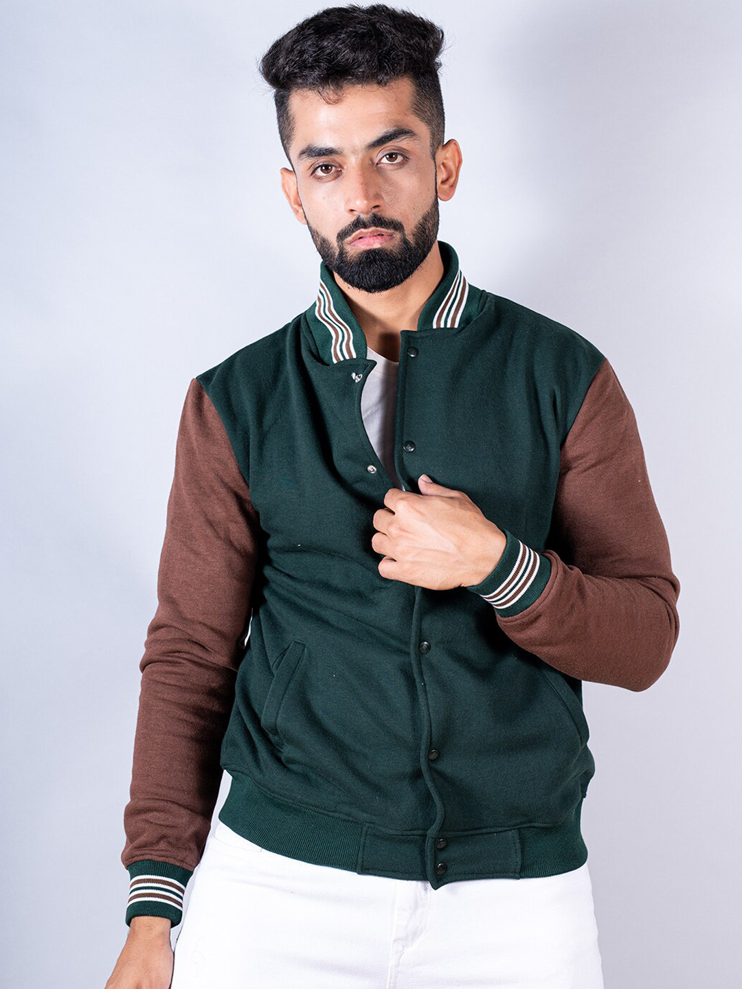 

Tistabene Men Lightweight Cotton Bomber Jacket, Green