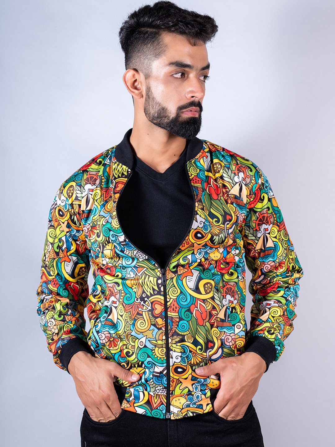 

Tistabene Men Cotton Lightweight Bomber Jacket, Yellow