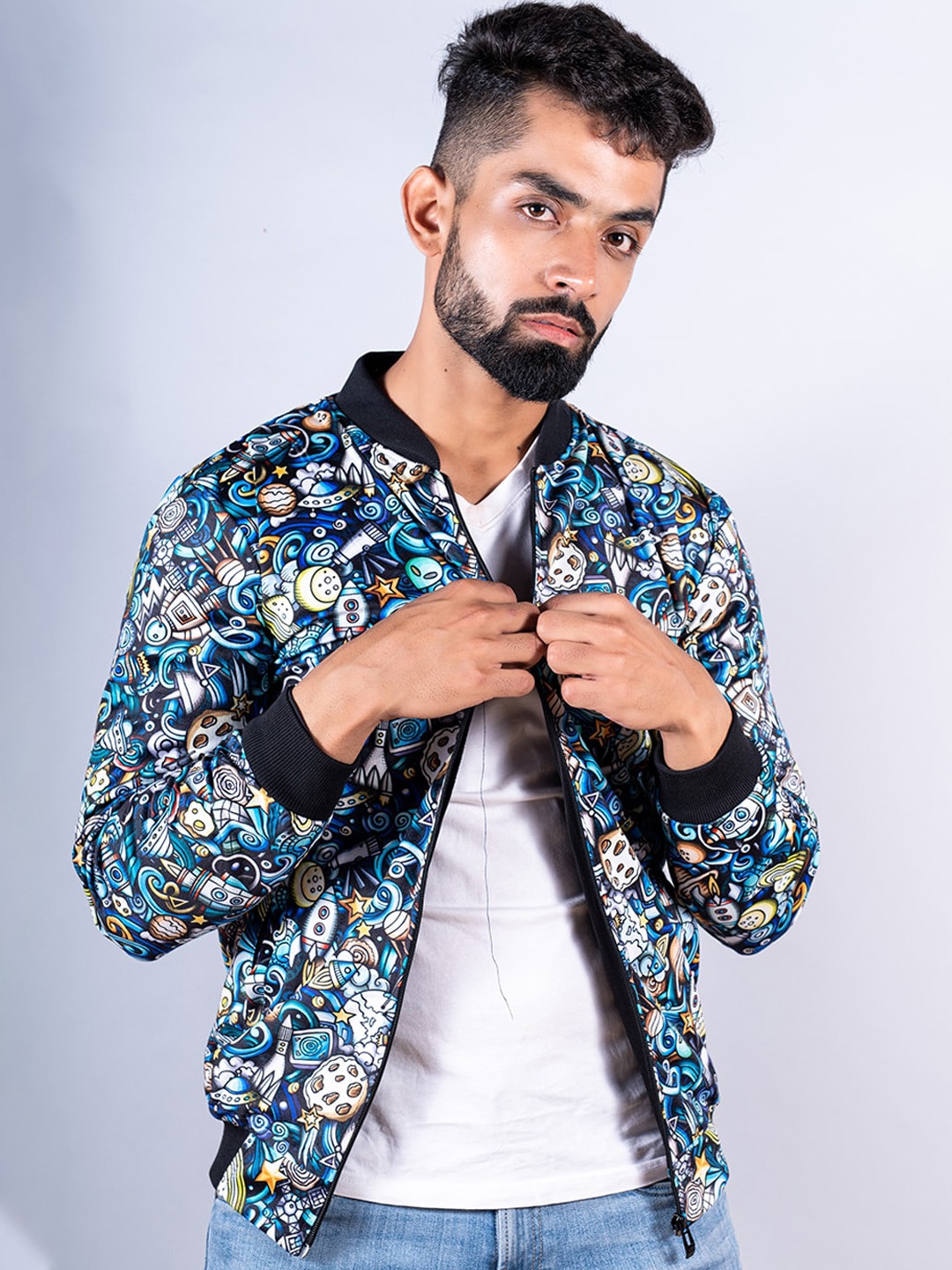 

Tistabene Men Lightweight Bomber Jacket, Sea green