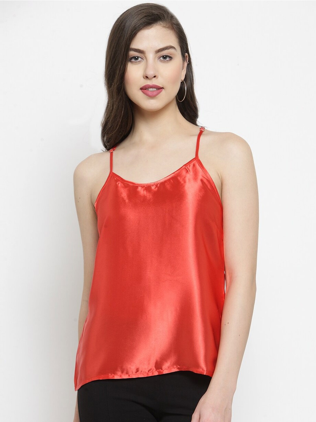 

Purple State Shoulder Straps Tank Top, Red