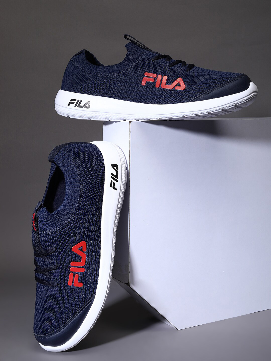 

FILA Men Lace-Ups Running Sports Shoes, Blue