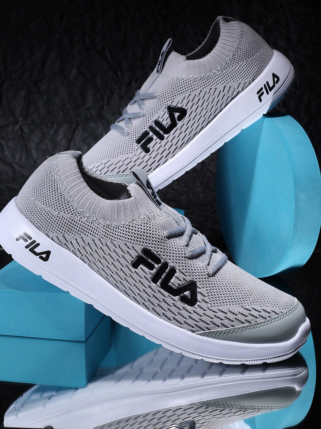 

FILA Men Lace-Ups Running Sports Mennis Shoes, Grey