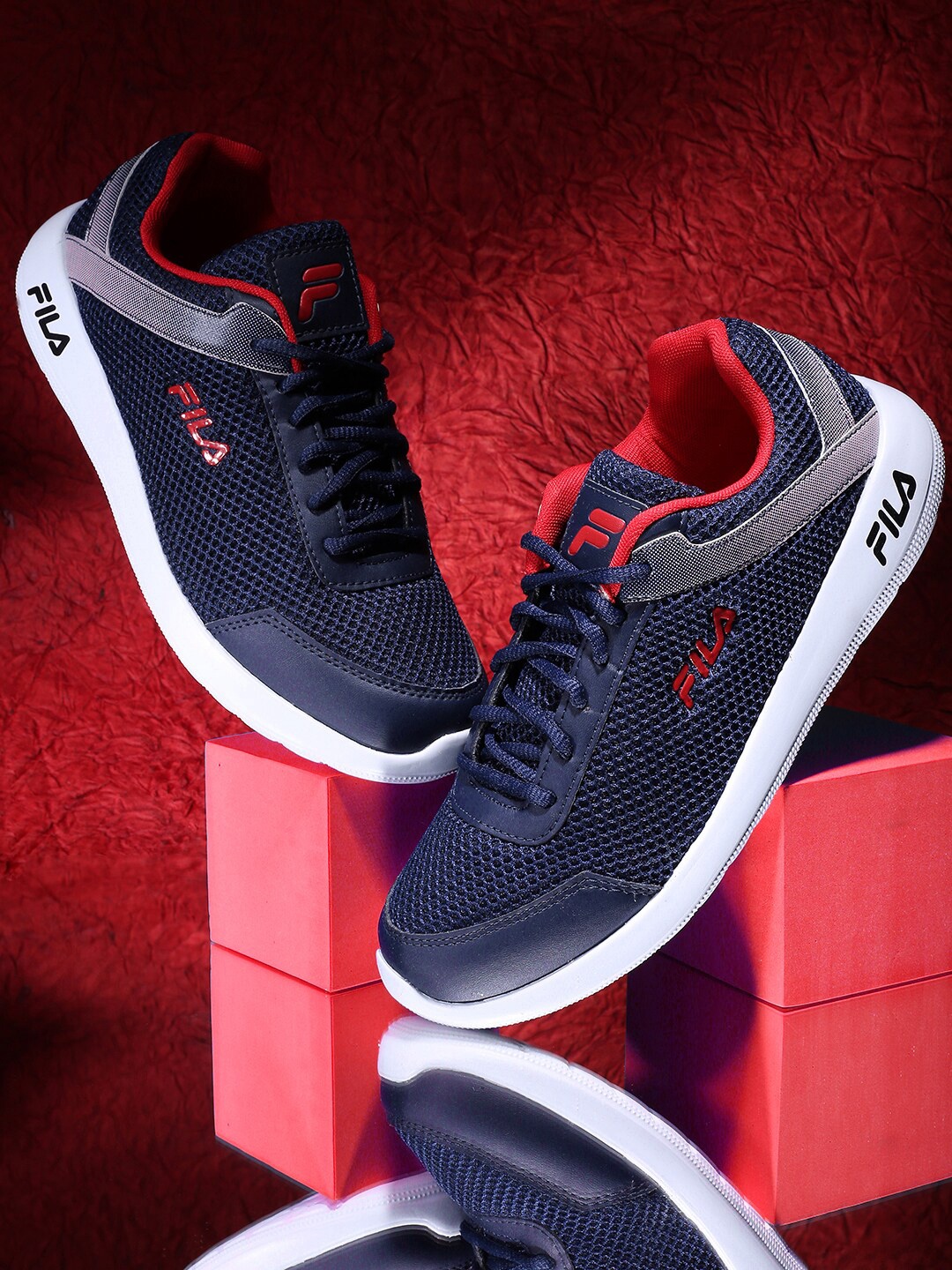 

FILA Men Lace-Ups Running Sports Hemmis Shoes, Blue