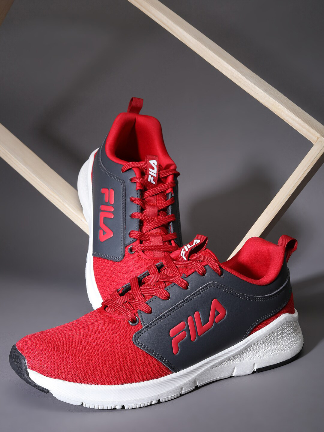 

FILA Men Trimo Running Sports Shoes, Red