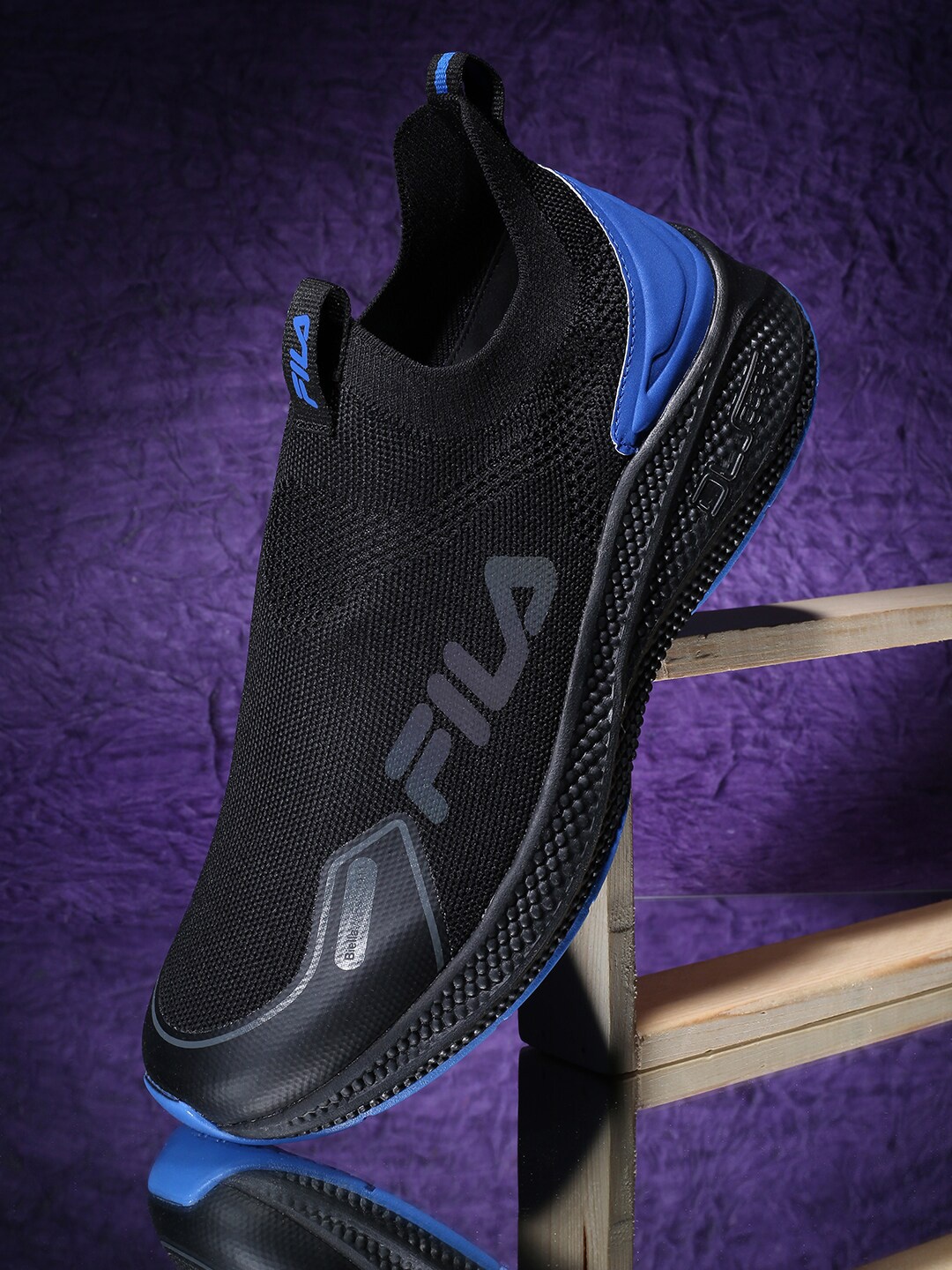 

FILA Men Zeno Running Sports Shoes, Black