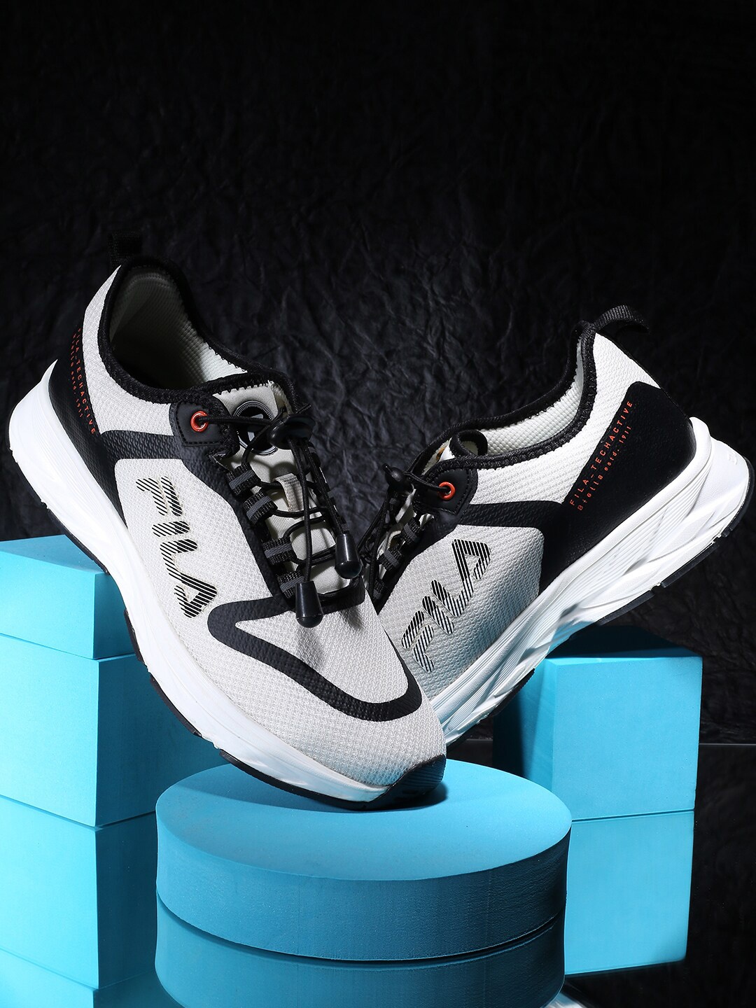 

FILA Men Timekeeper Running Sports Shoes, White