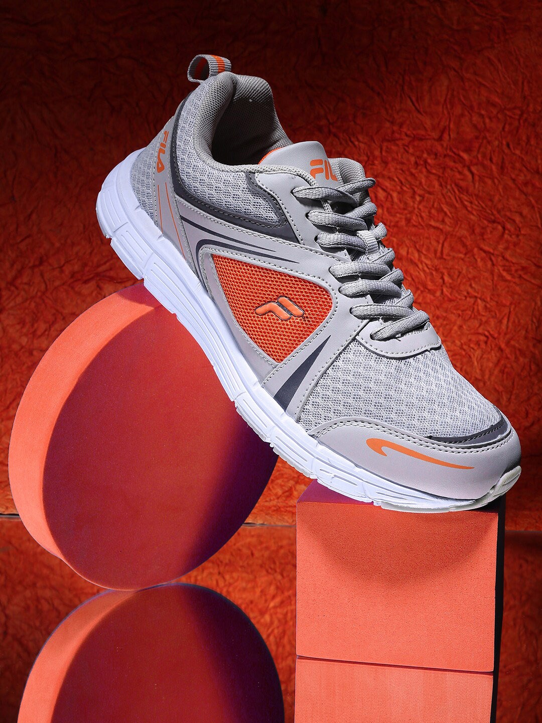 

FILA Men Lace-Ups Running Sports Shoes, Grey