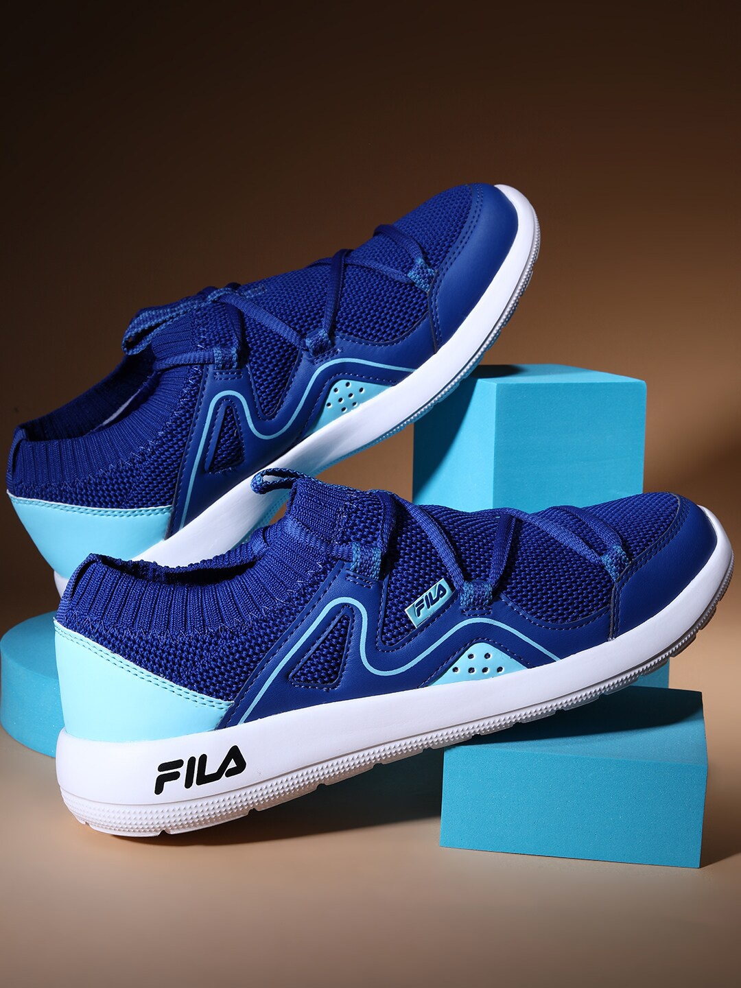 

FILA Men Lace-Ups Running Sports Balis Shoes, Blue