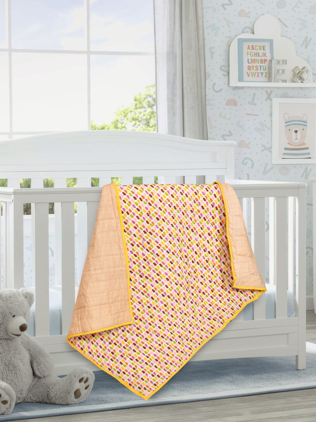 

Gulaab Jaipur AC Room 450 GSM Single Bed Dohar, Yellow