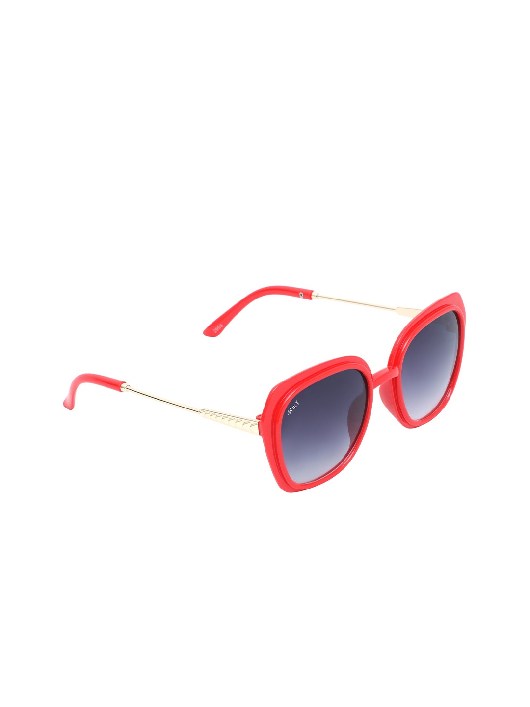 

Spiky Kids Square Sunglasses with UV Protected Lens W2953, Red