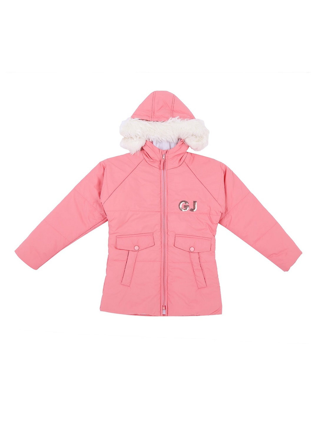 

Gini and Jony Girls Longline Hooded Padded Jacket, Pink