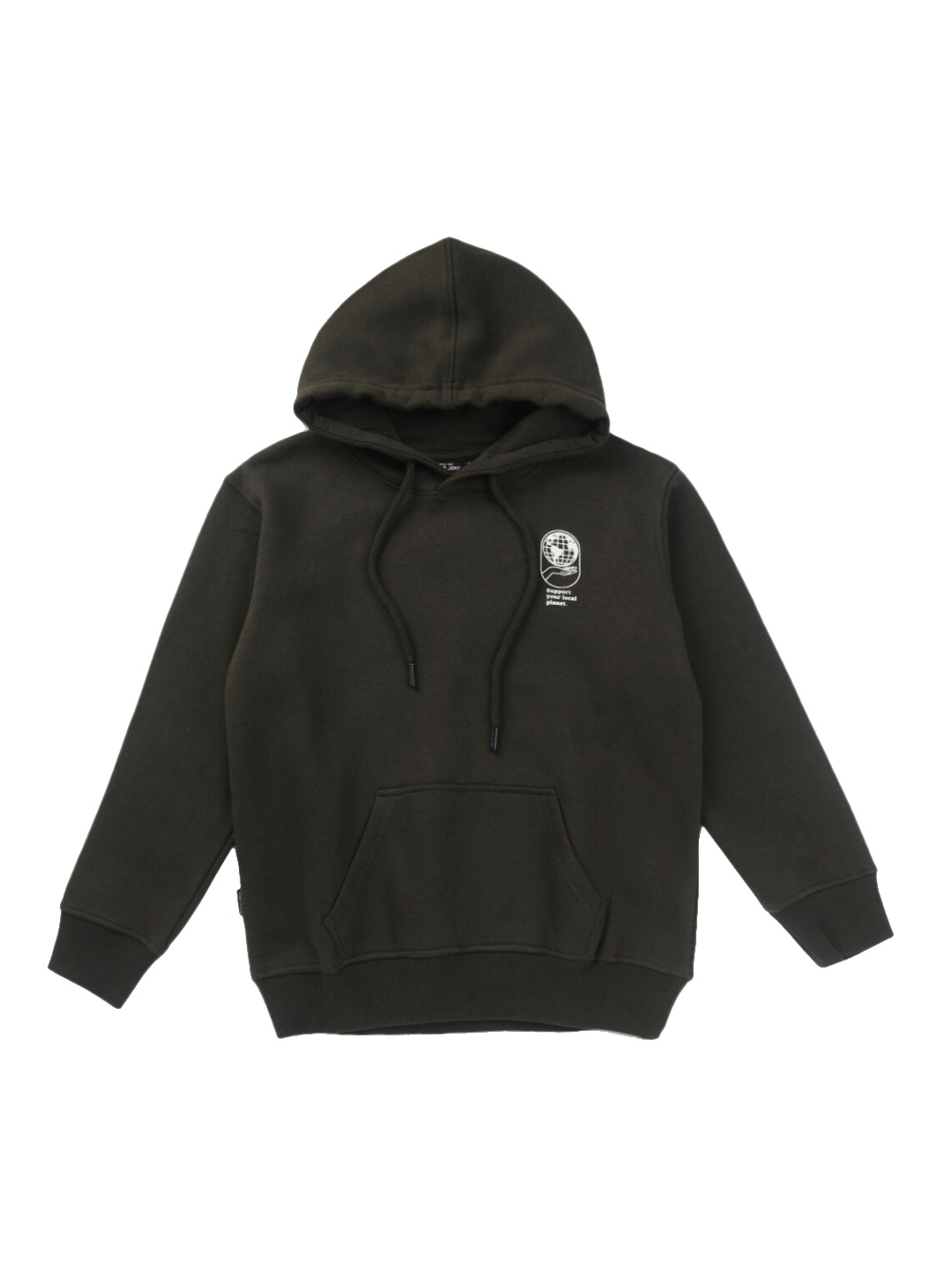 

Gini and Jony Boys Printed Hooded Sweatshirt, Olive