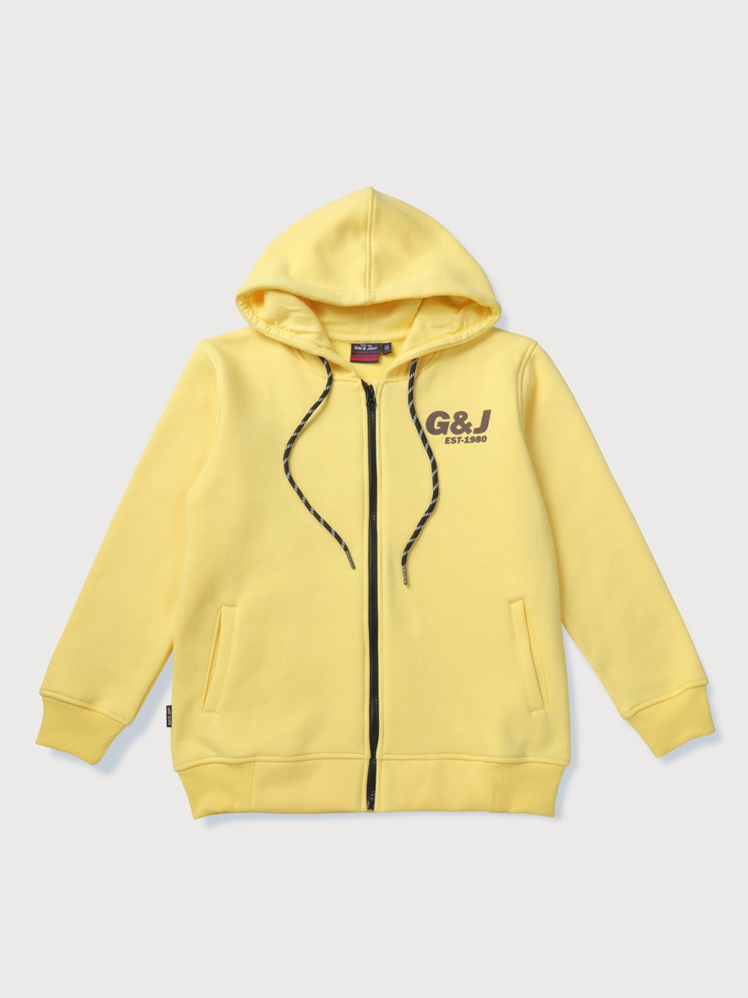 

Gini and Jony Boys Hooded Fleece Open Front Sweater, Yellow