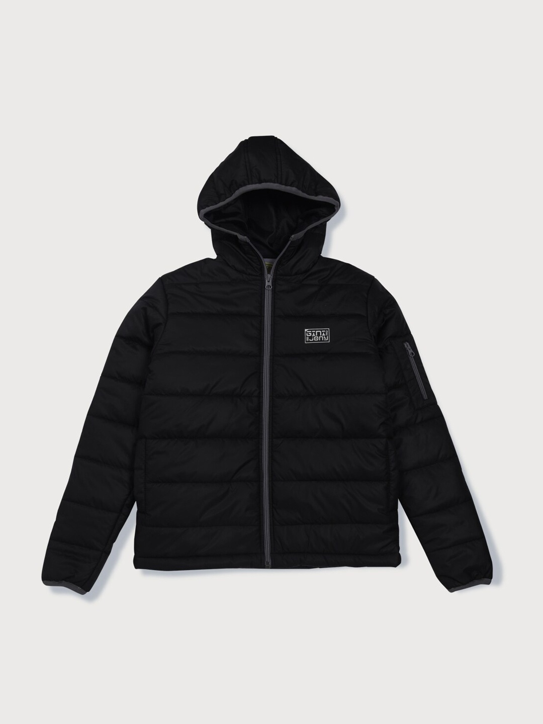

Gini and Jony Boys Solid Puffer Jacket, Black