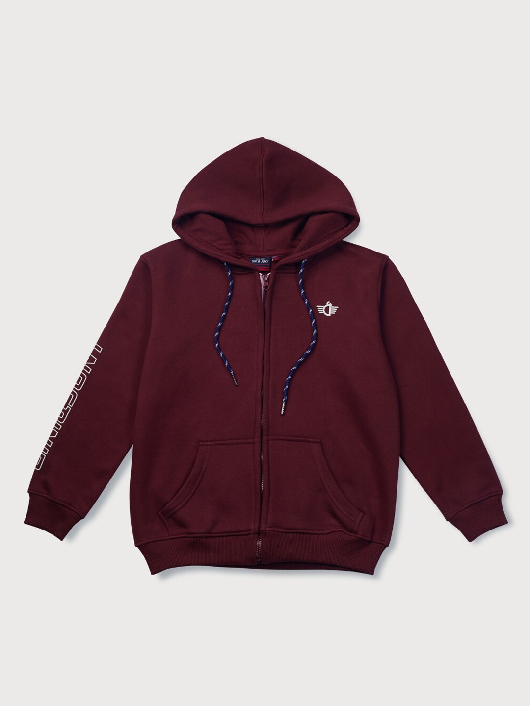 

Gini and Jony Boys Fleece Bomber Jacket, Maroon