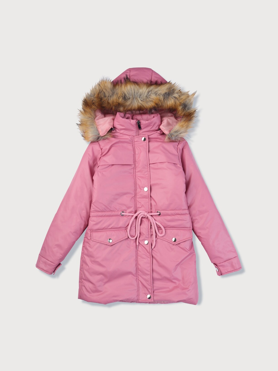 

Gini and Jony Girls Longline Parka Jacket, Pink