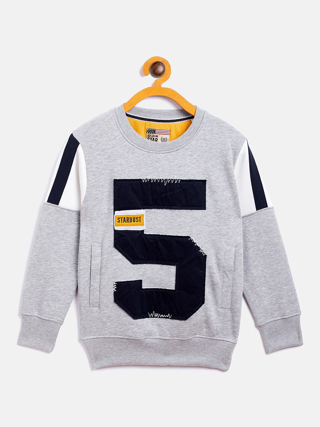 

Duke Boys Printed Long Sleeves Fleece Sweatshirt, Grey