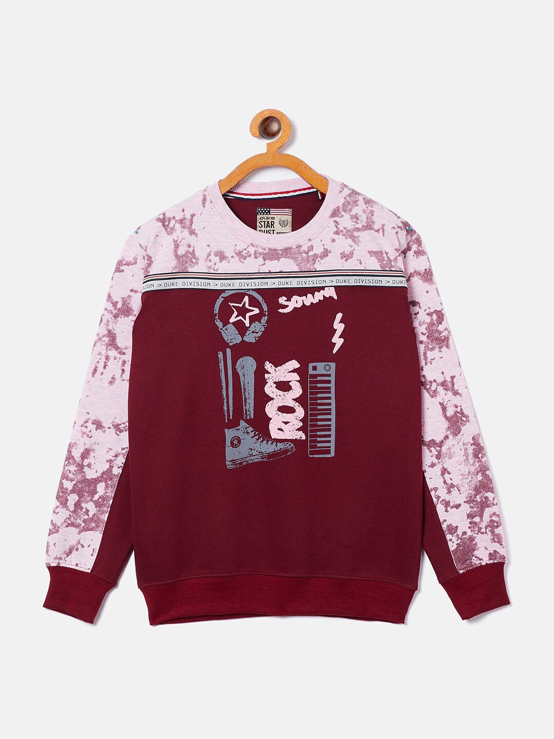 

Duke Boys Printed Sweatshirt, Maroon