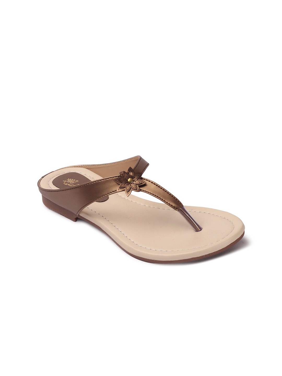 

Picktoes Women T-Strap Flats, Copper