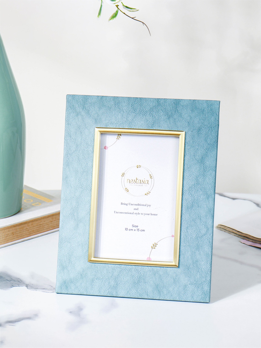 

Nestasia Teal Blue Abstract Photo Frame