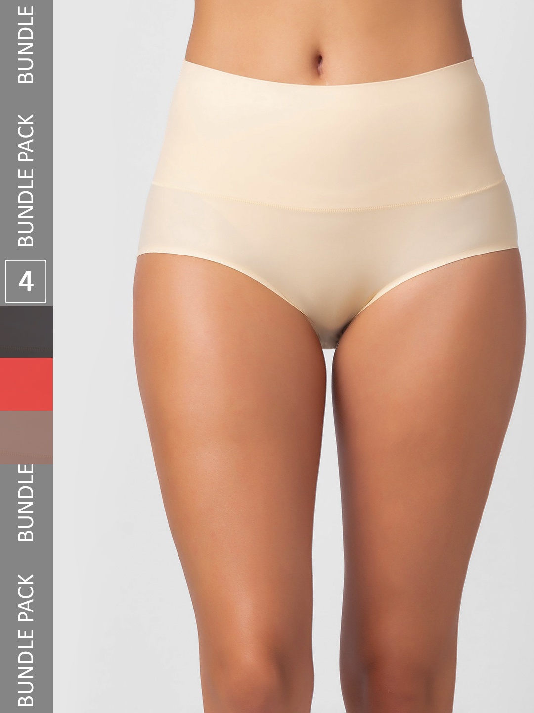 

FashionRack Women Pack Of 4 Assorted Hipster Briefs
