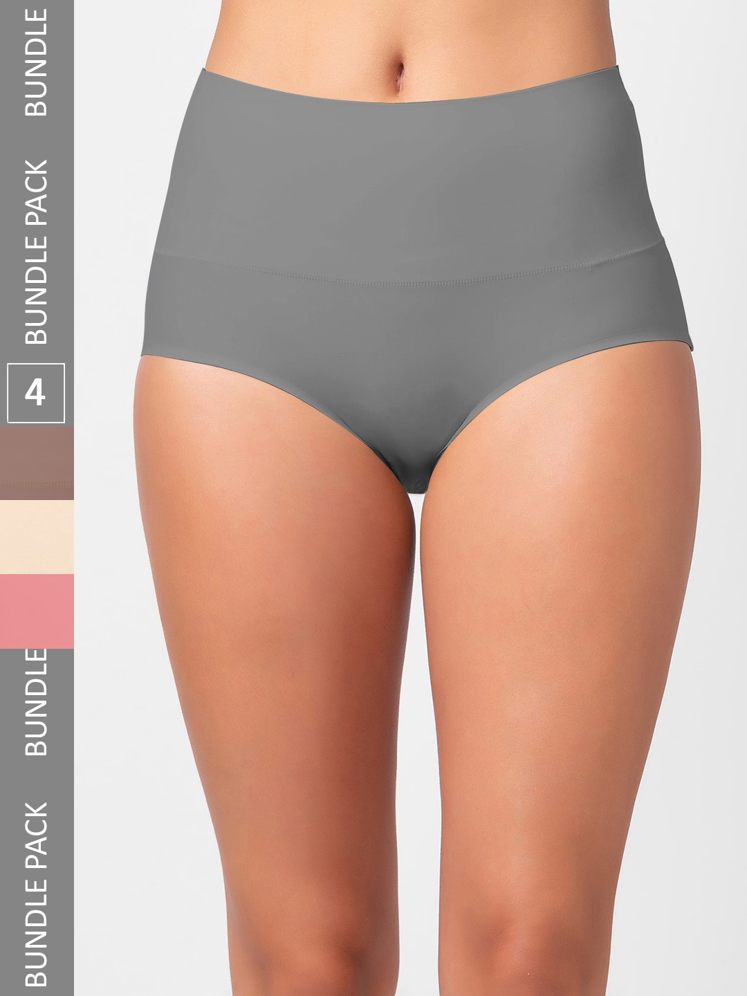 FashionRack Women Pack Of 4 Assorted Hipster Briefs
