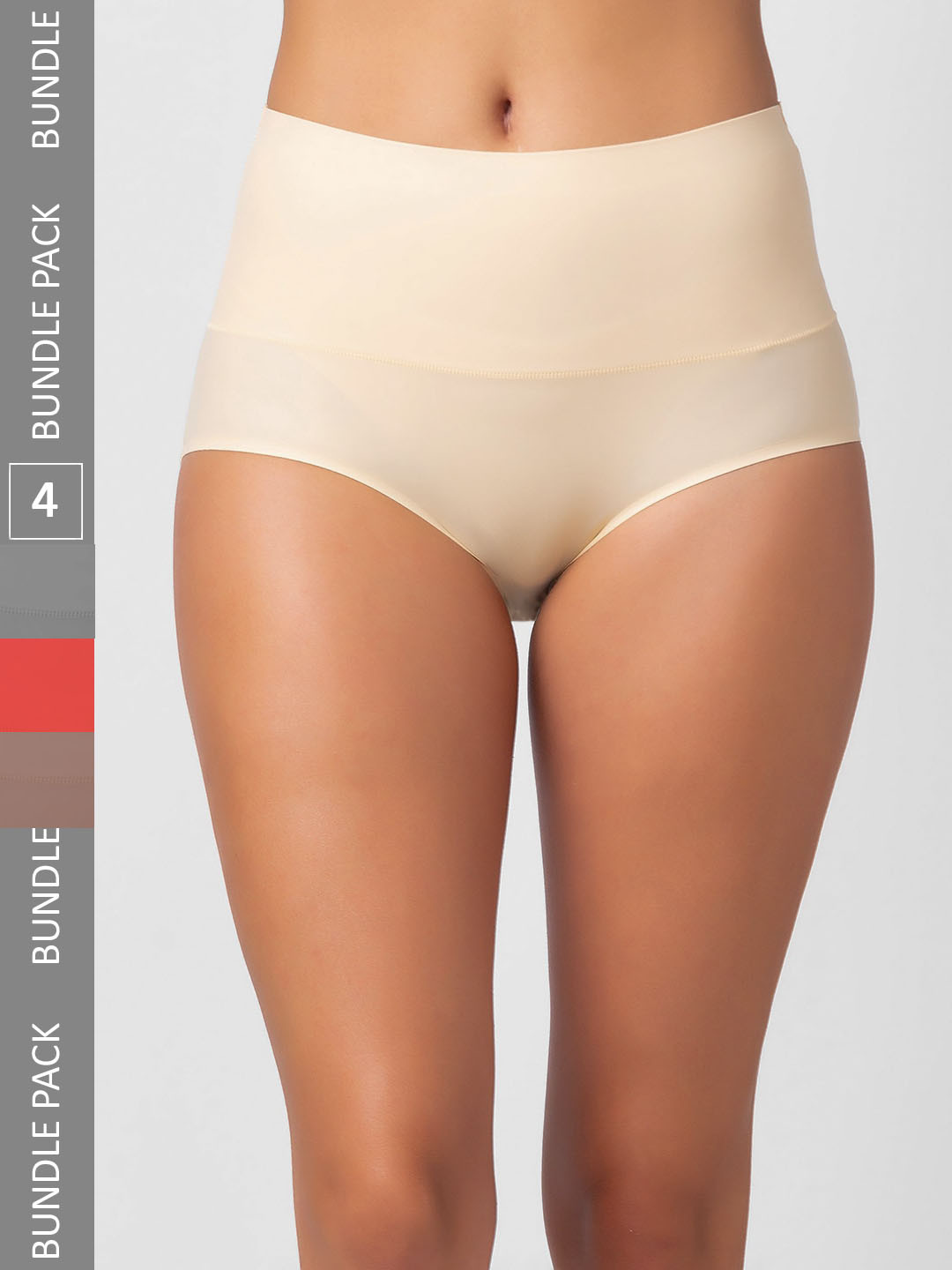 

FashionRack Women Pack Of 4 Assorted Hipster Briefs