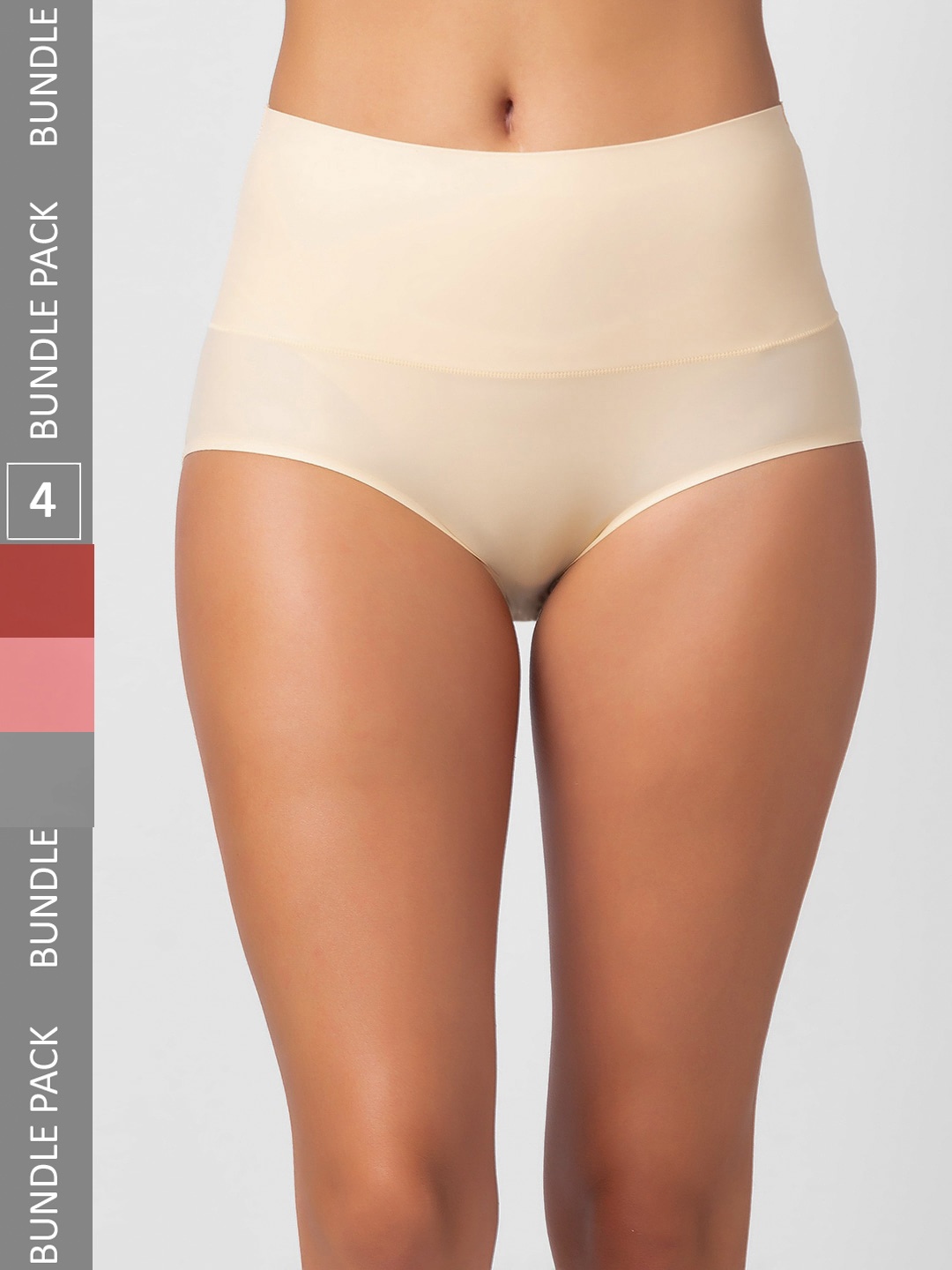 

FashionRack Women Pack Of 4 Assorted Hipster Briefs