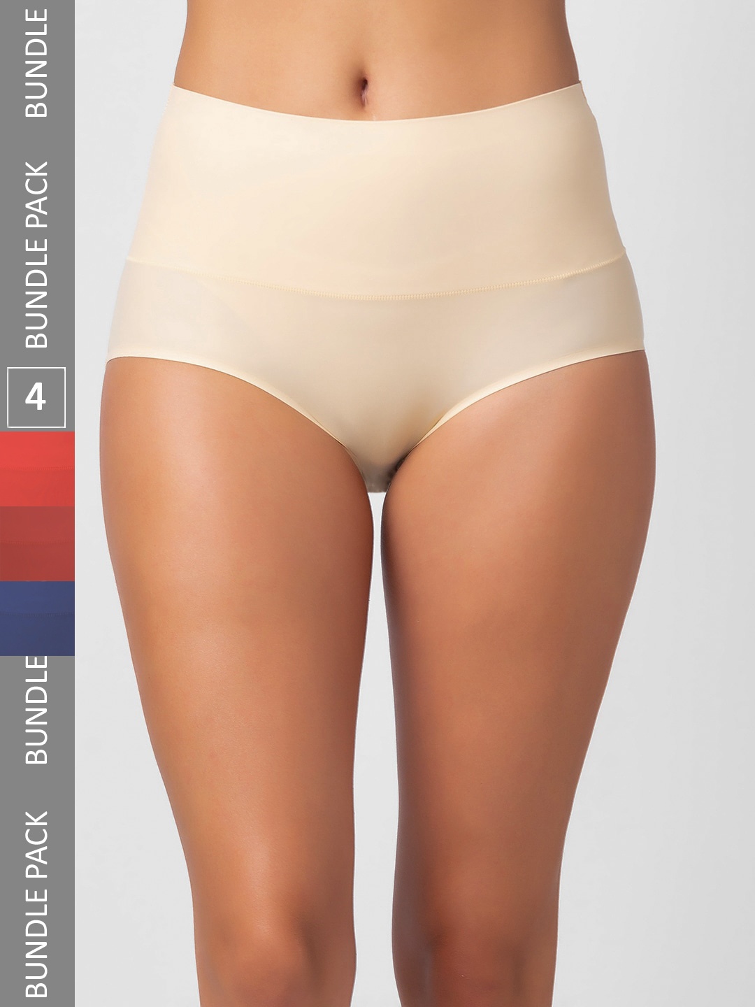 

FashionRack Women Pack Of 4 Assorted Hipster Briefs