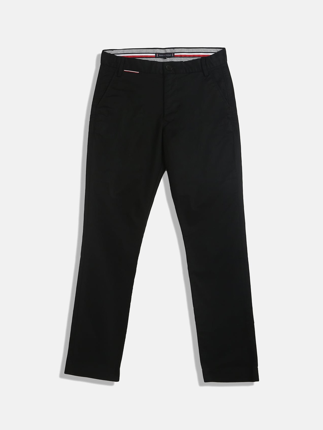 

Tommy Hilfiger Boys Solid Chinos, Black