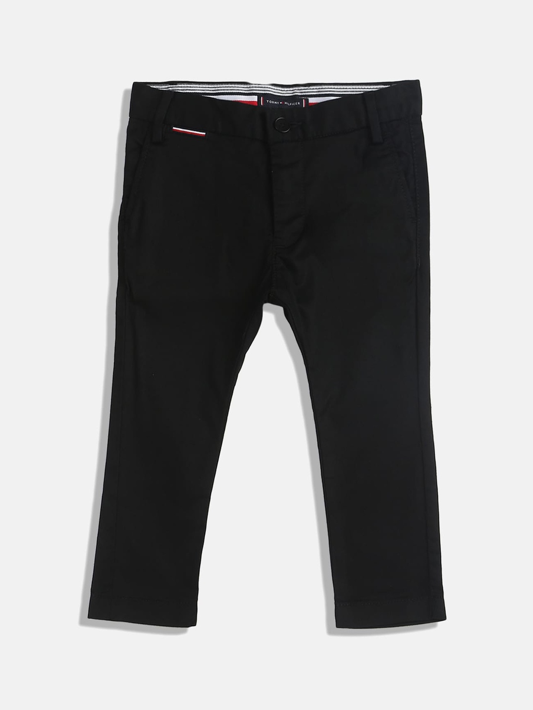 

Tommy Hilfiger Boys Mid Rise Chinos Trousers, Black