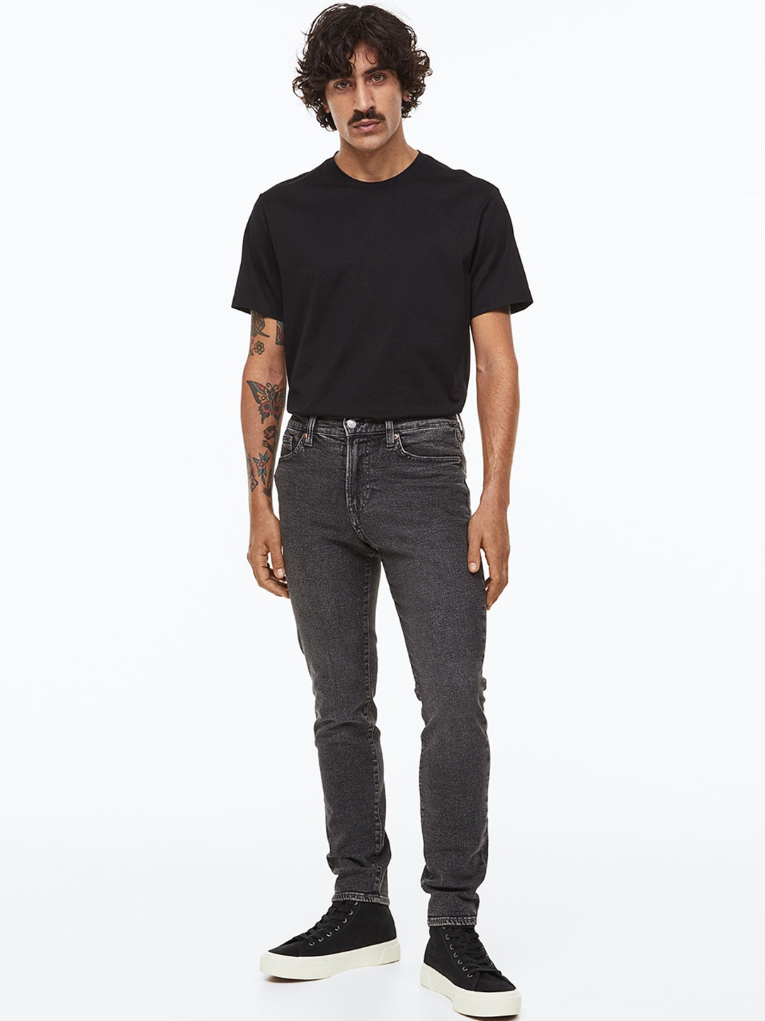 

H&M Men Skinny Jeans, Grey