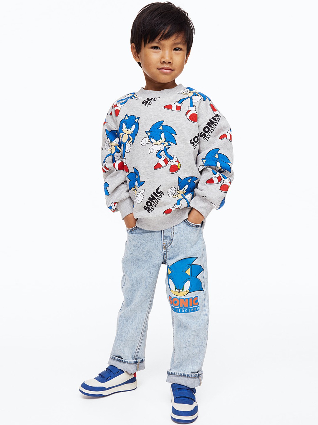 

H&M Boys Loose Fit Jeans, Blue