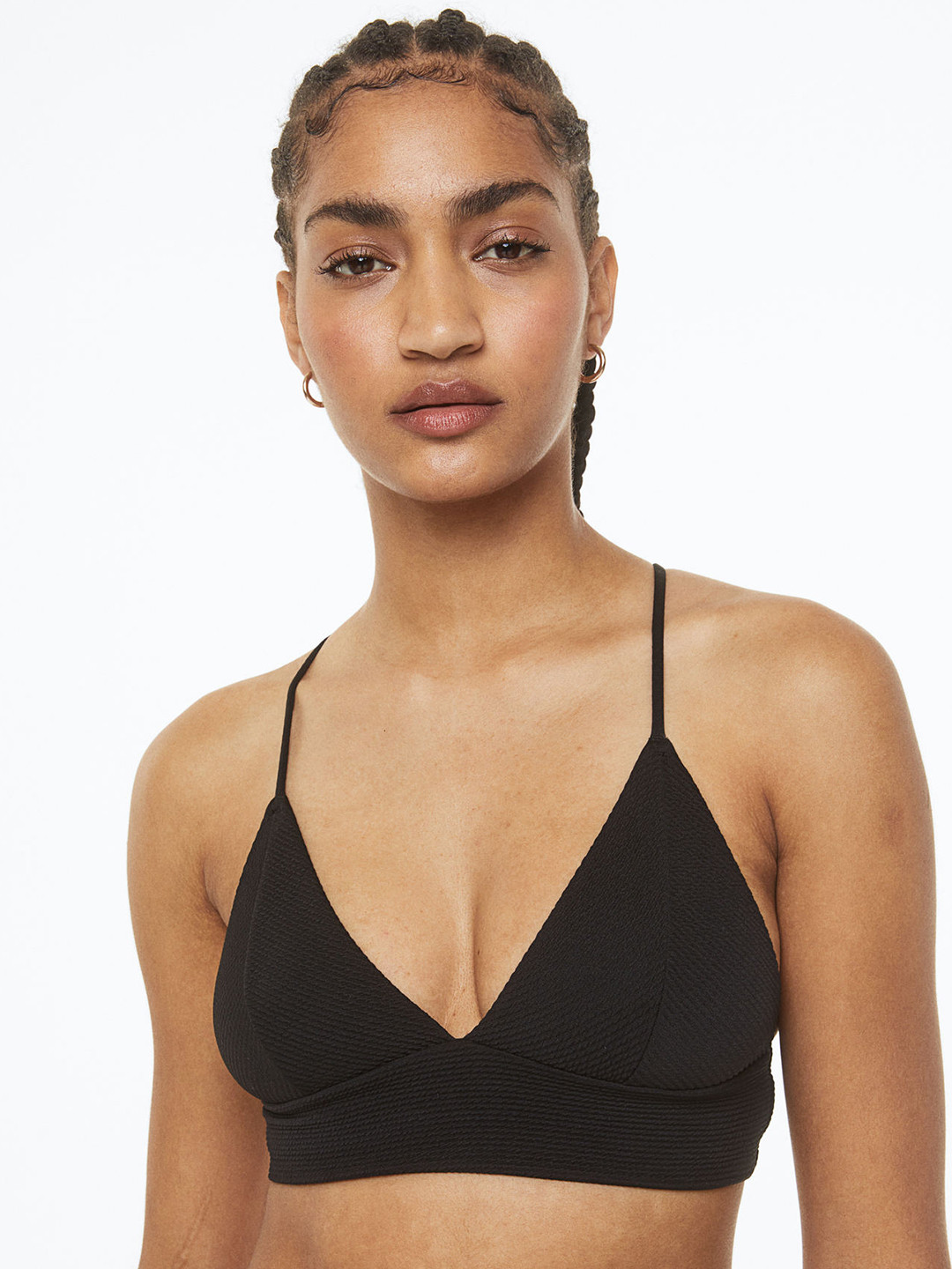 

H&M Women Padded Bikini Top, Black