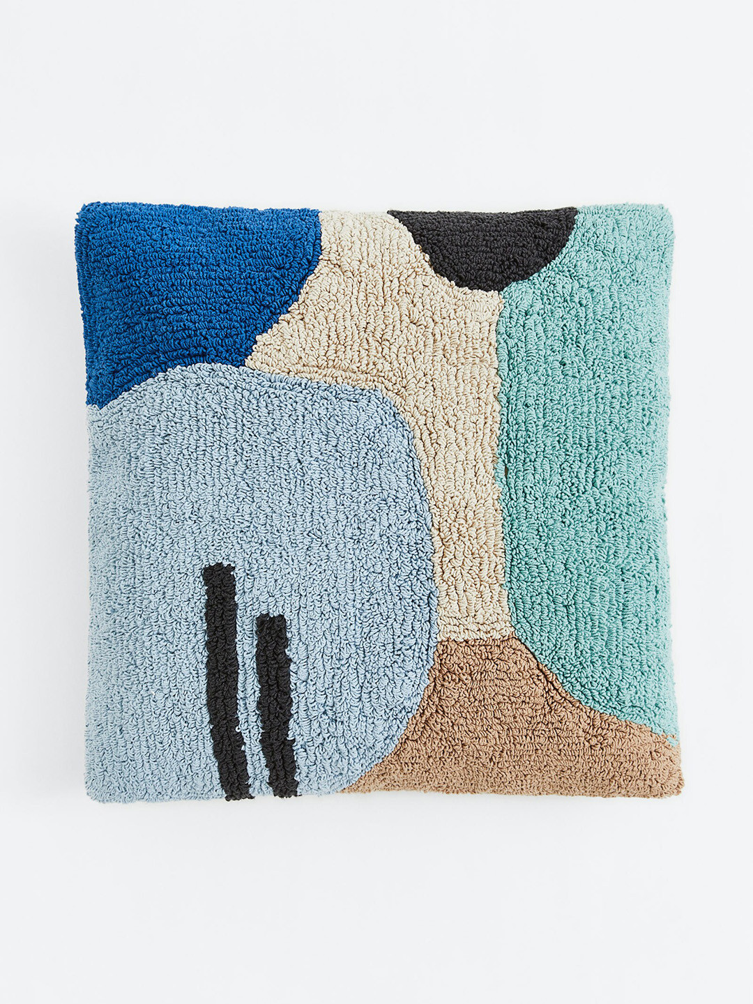 

H&M Tufted Cotton Cushion Cover, Blue