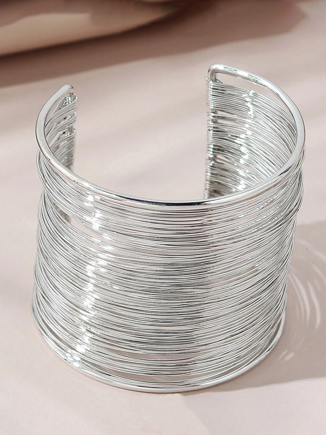 

Jewels Galaxy Women Silver-Toned Silver-Plated Link Bracelet
