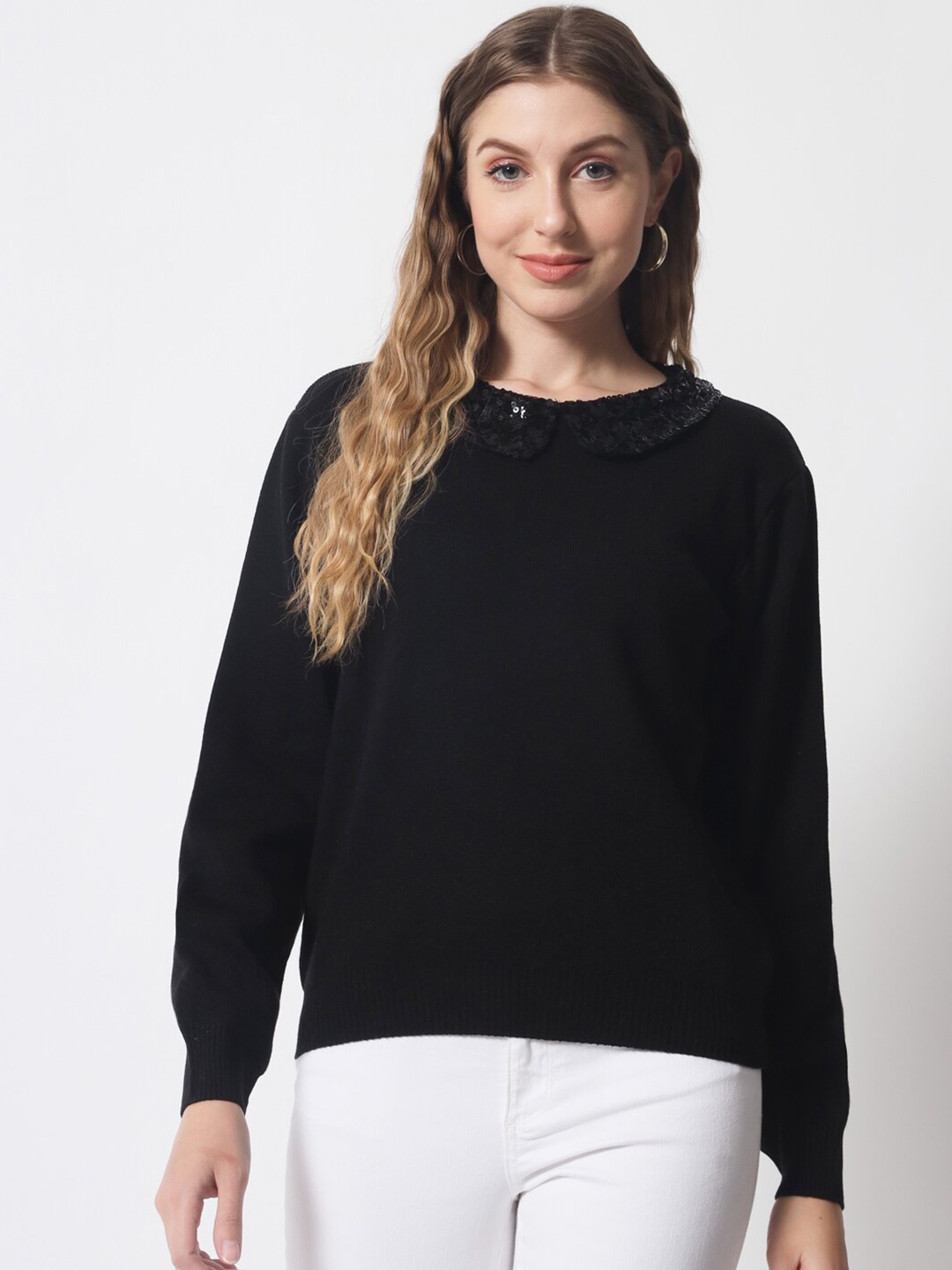 

DAiSY Women Black Pullover
