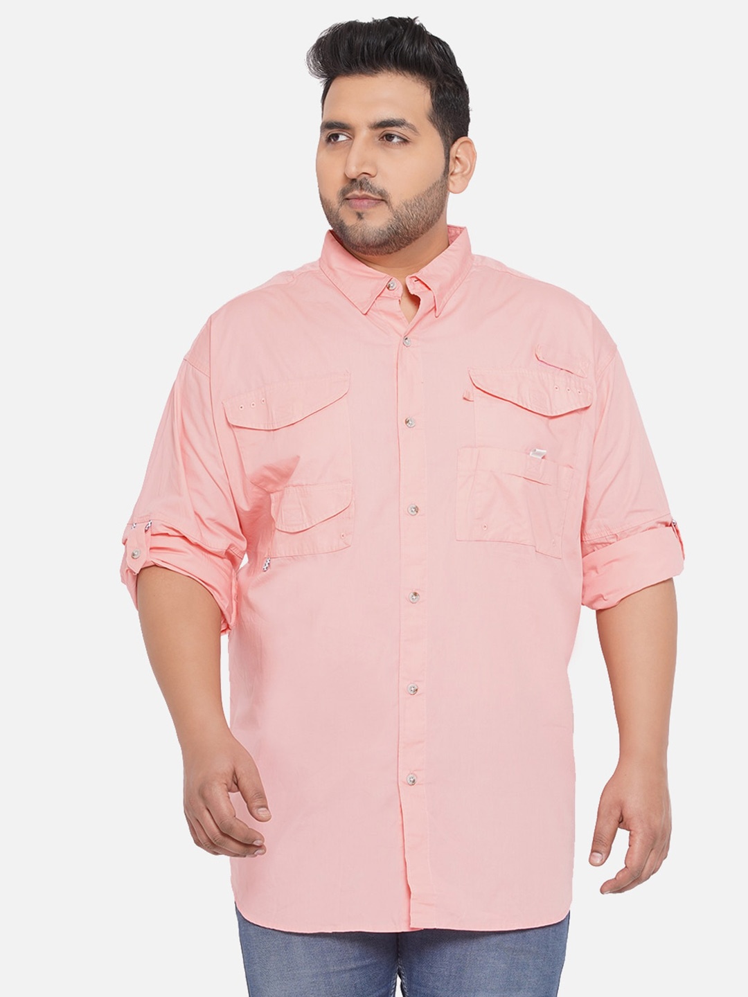 

Santonio Men Pink Comfort Casual Shirt