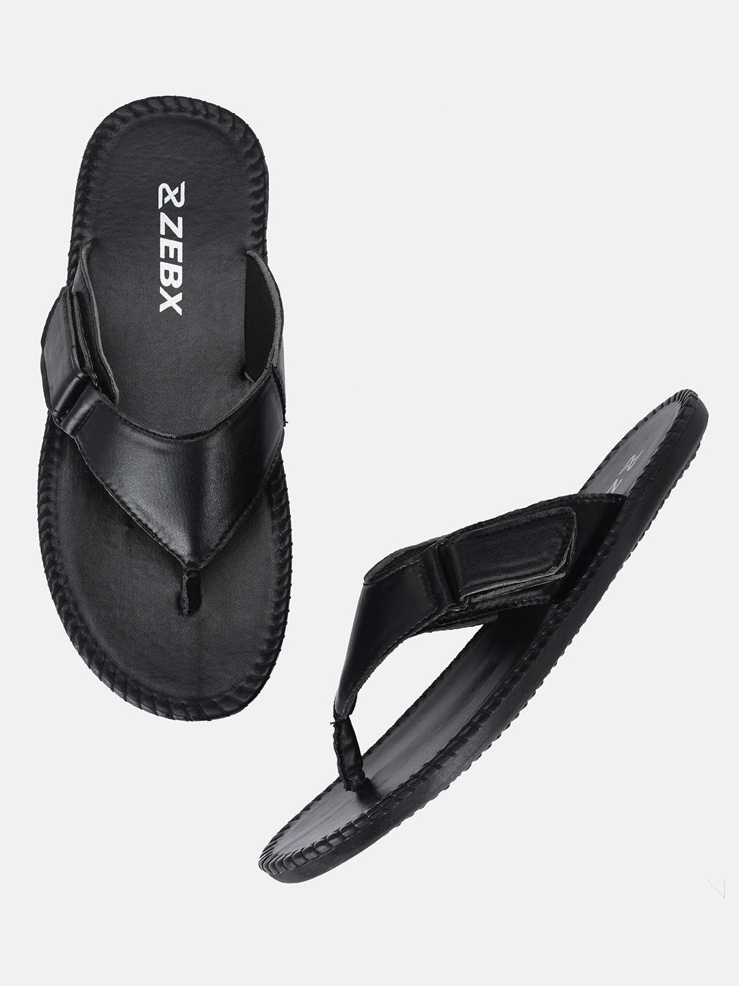

ZEBX Men Comfort Sandals, Black