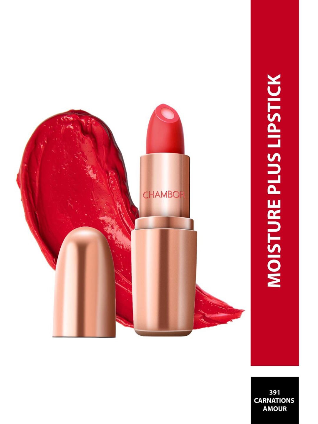 

Chambor Floriographie Moisture Plus Lipstick 4.5 g - Carnations Amour 391, Red