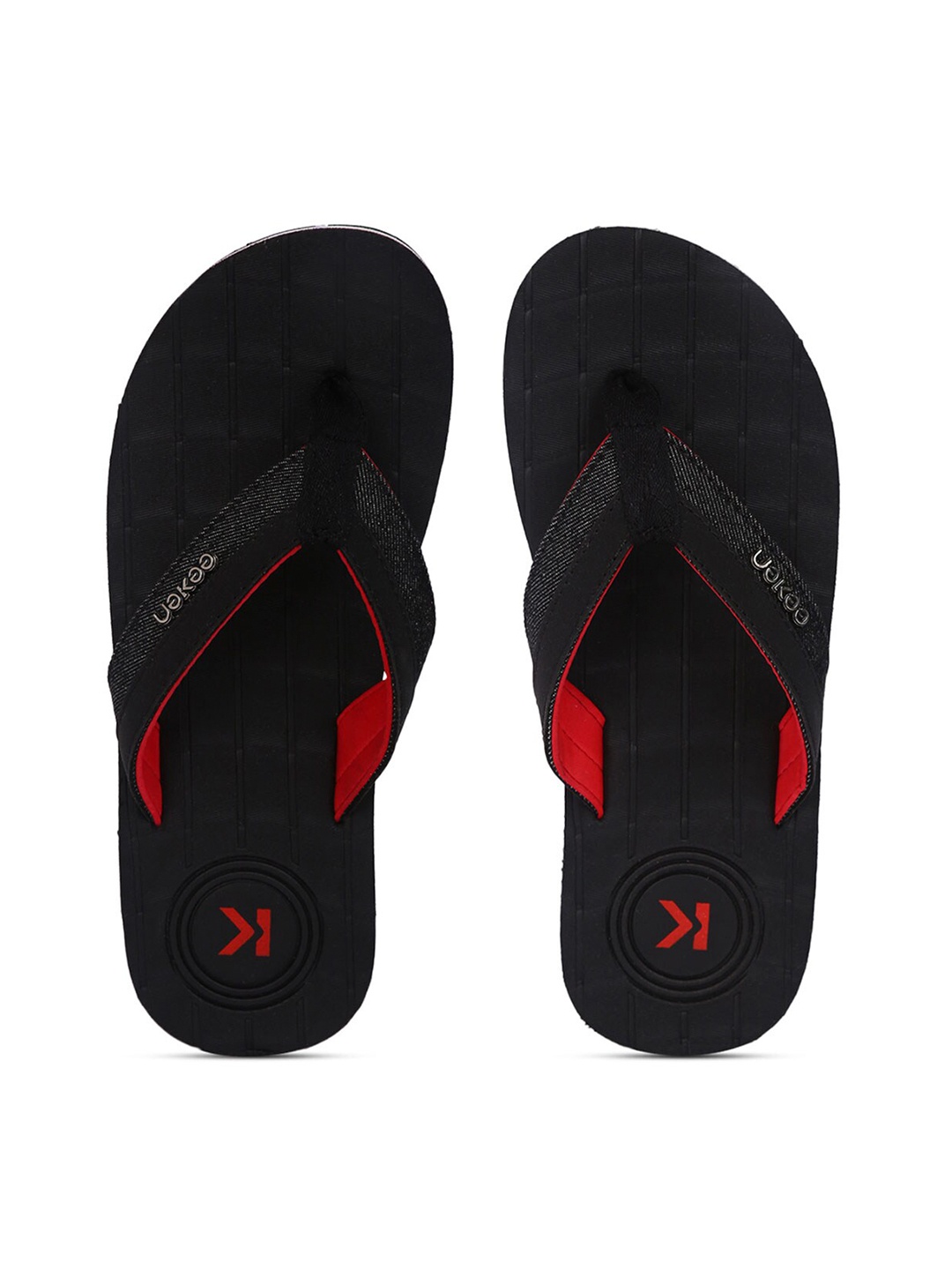 

Paragon Men Rubber Thong Flip-Flops, Black