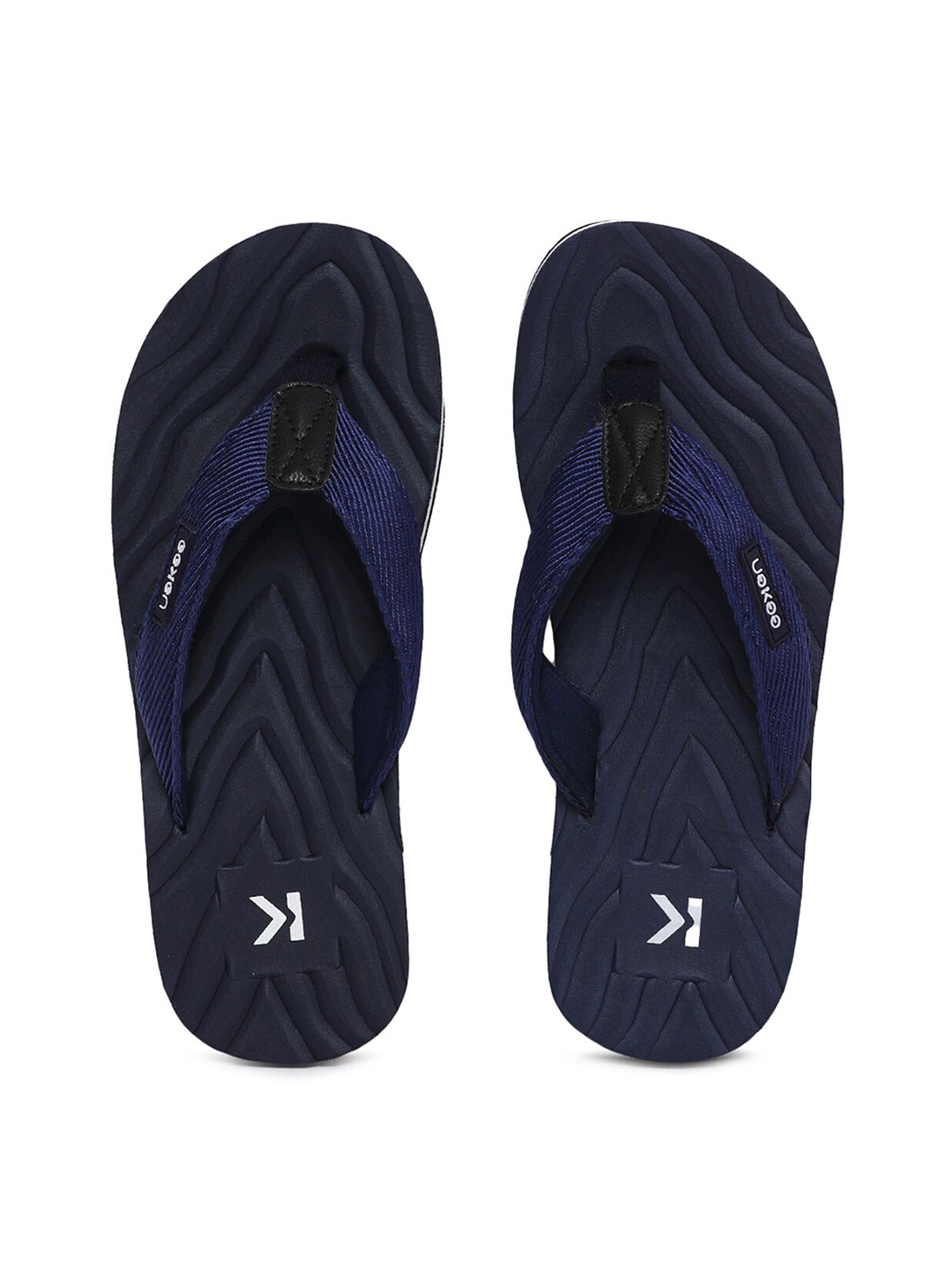 

Paragon Men Rubber Thong Flip-Flops, Navy blue