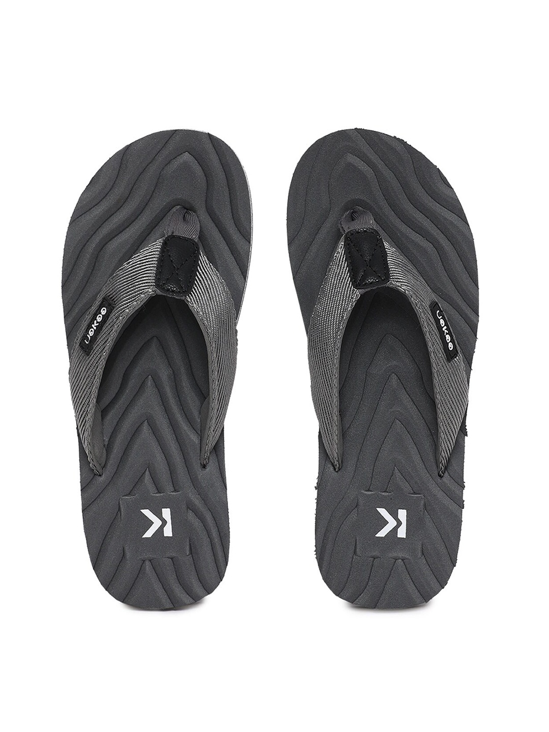 

Paragon Men Rubber Thong Flip-Flops, Grey