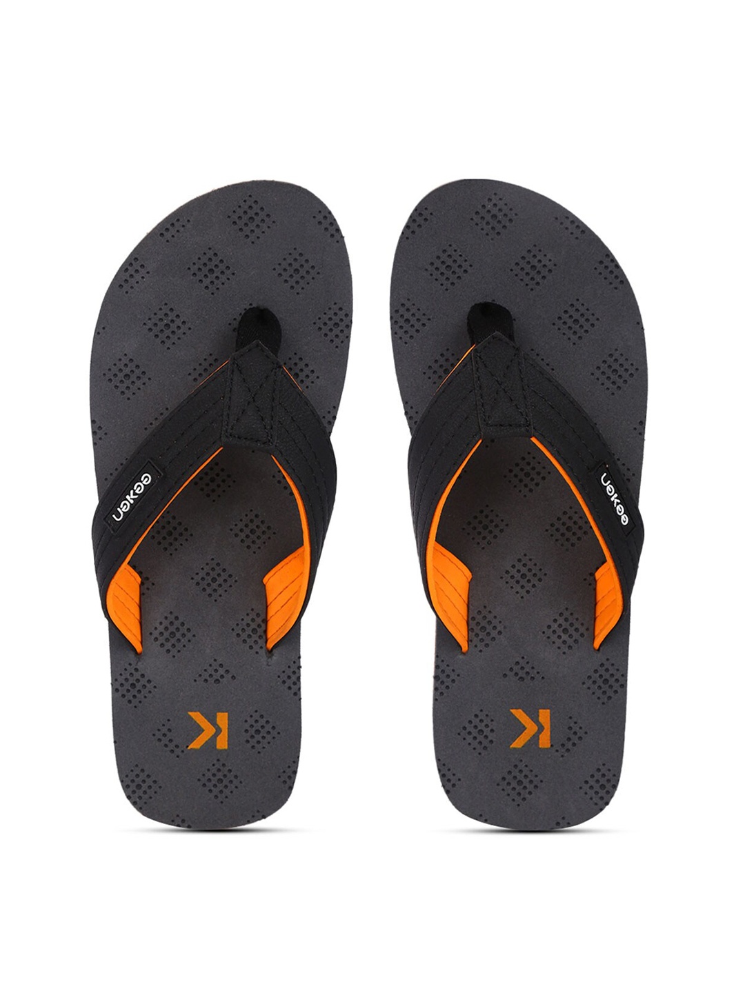 

Paragon Men Printed Rubber Thong Flip-Flops, Grey